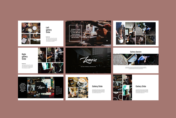 Le-More Coffee Shop Presentation PPT in PowerPoint Templates - product preview 6