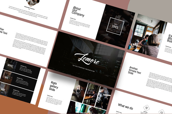 Le-More Coffee Shop Presentation PPT in PowerPoint Templates - product preview 9