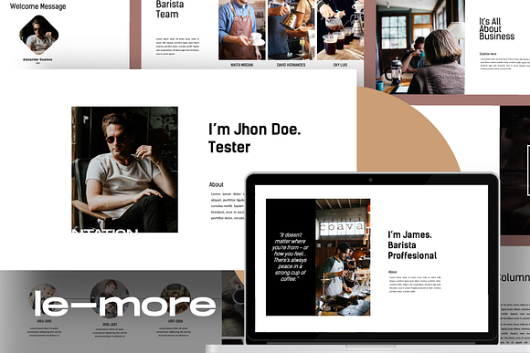 Le-More Coffee Shop Presentation PPT in PowerPoint Templates - product preview 11