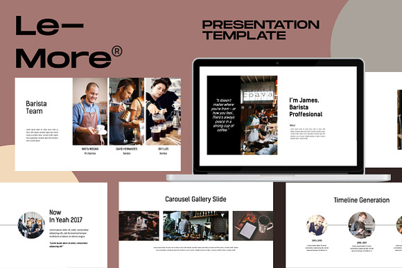 Le-More Coffee Shop Presentation PPT in PowerPoint Templates - product preview 12
