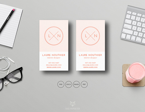 Modern Business Card Template in Business Card Templates - product preview 1