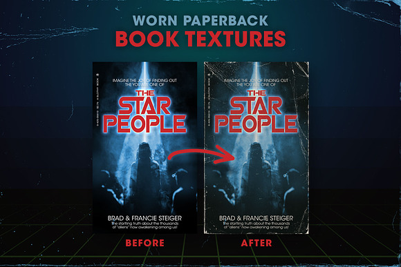 Worn 80s Paperback Book Textures in Textures - product preview 4