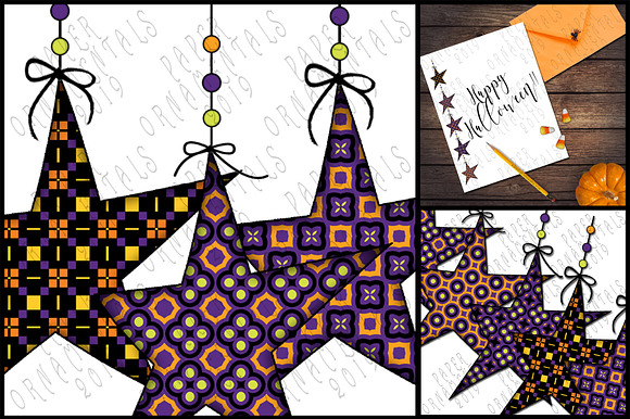 Clip Art, Halloween Prim Stars #3 in Illustrations - product preview 1