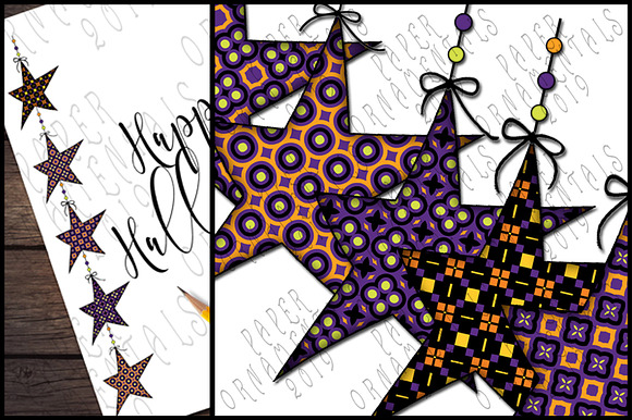 Clip Art, Halloween Prim Stars #3 in Illustrations - product preview 3