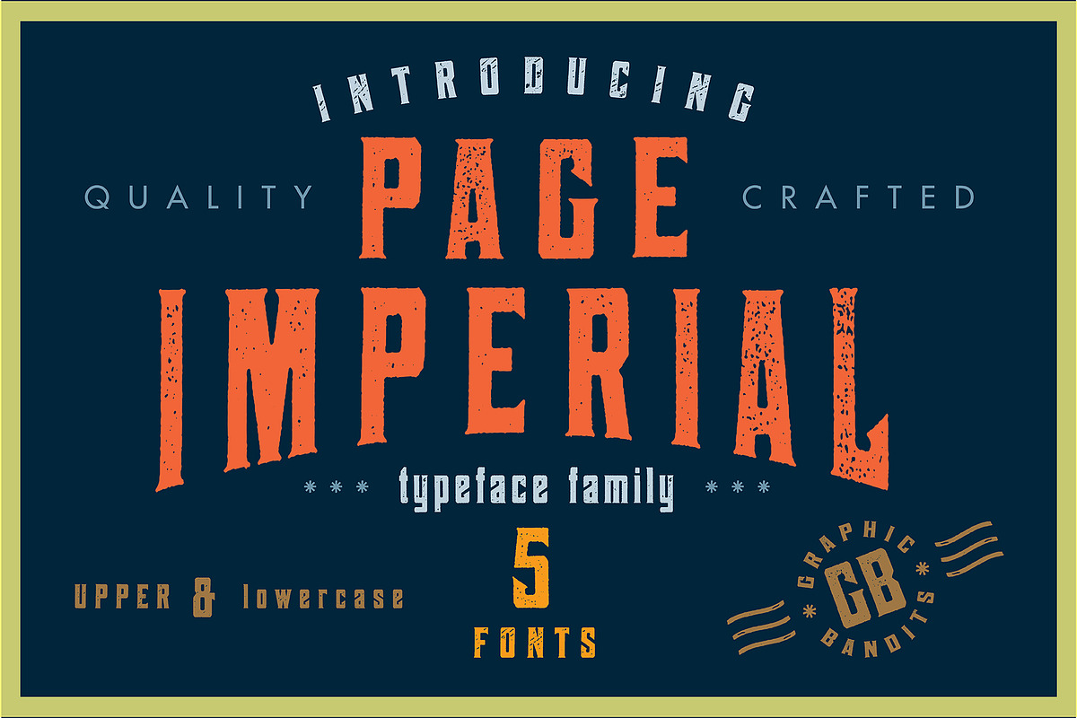 Page Imperial - Vintage Typeface in Display Fonts - product preview 8