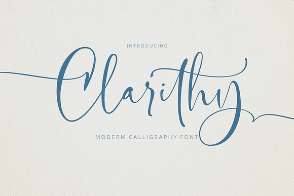 Clarithy in Script Fonts - product preview 14