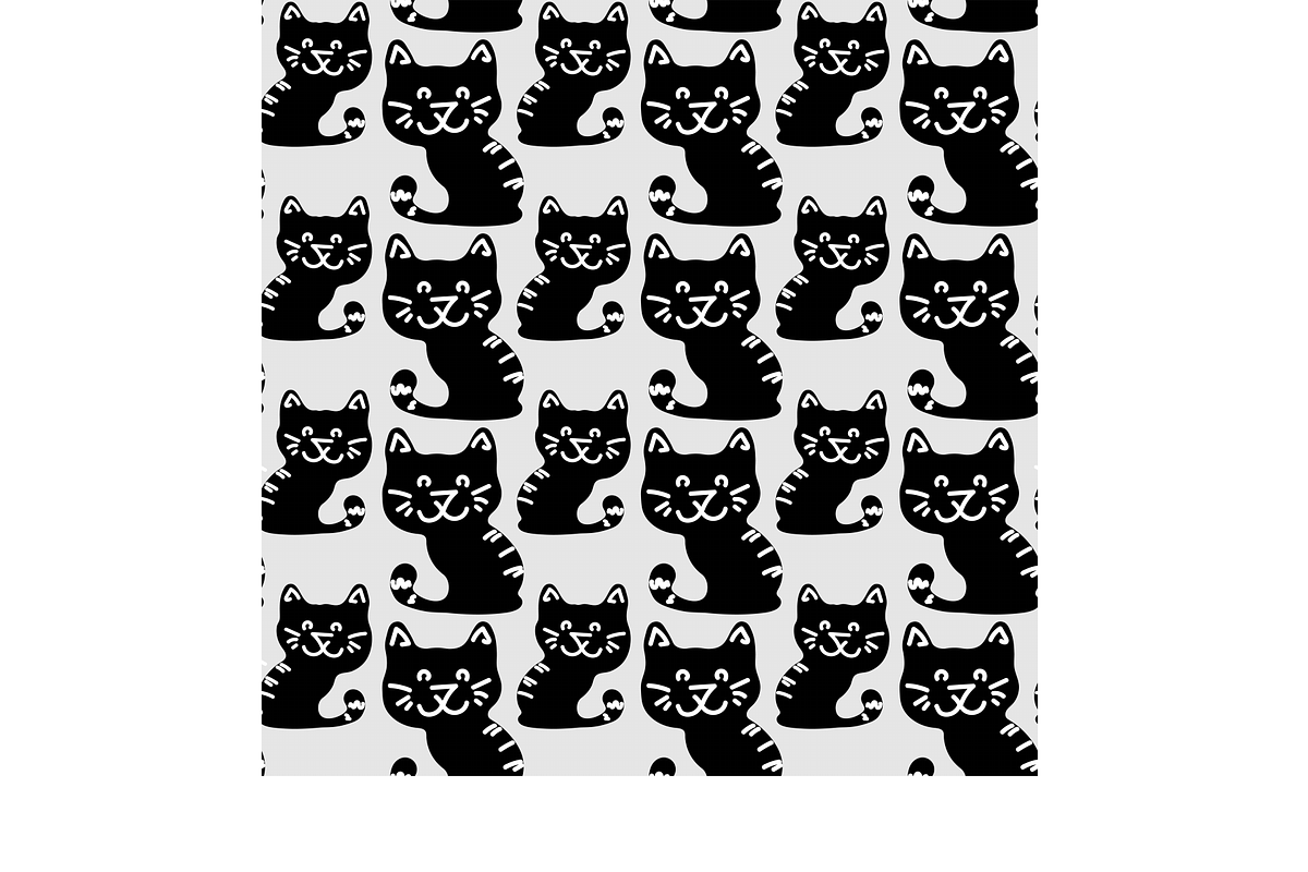 Cats Seamless Pattern in Patterns - product preview 8
