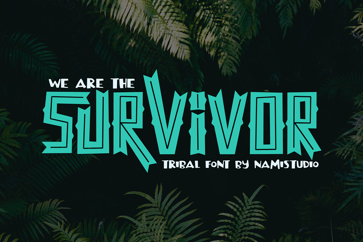 SURVIVOR in Display Fonts - product preview 8