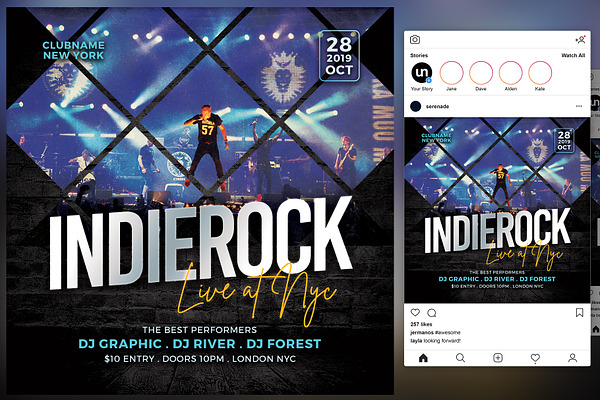 Indie Rock Flyer