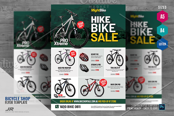 Bicycle Sale Flyer in Flyer Templates - product preview 3