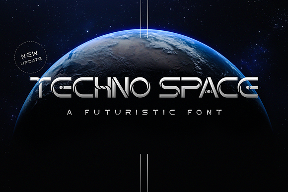 Techno Space Futuristic Font in Display Fonts - product preview 6