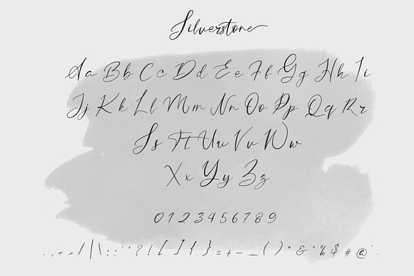 Silverstone Calligraphy Font in Script Fonts - product preview 7