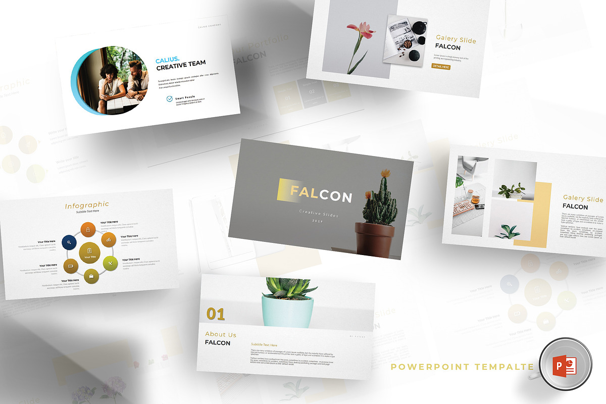 Falcon - Powerpoint Template in PowerPoint Templates - product preview 8