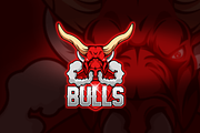 Bulls Fume - Mascot & Esport Logo