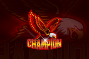 Eagle Champion - Mascot& Esport Logo