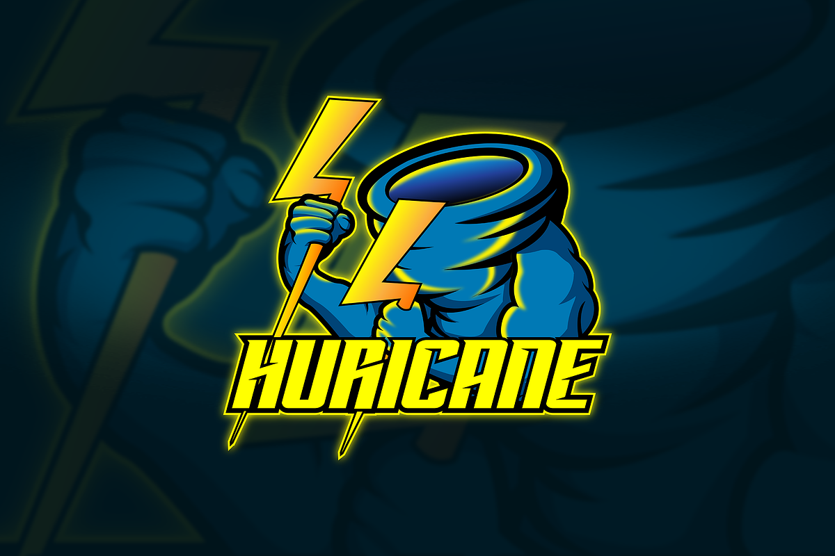 Huricane - Mascot & Esport Logo in Logo Templates - product preview 8