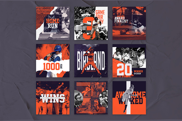 Baseball Instagram Templates in Instagram Templates - product preview 2