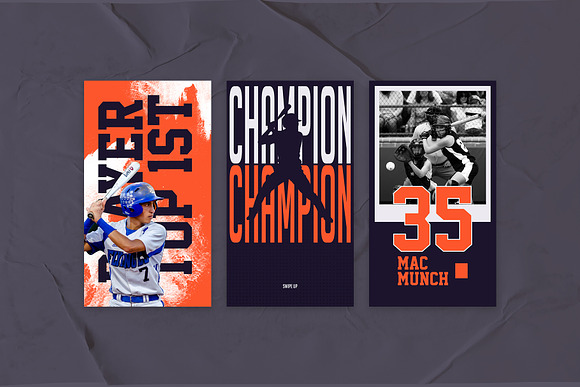 Baseball Instagram Templates in Instagram Templates - product preview 3