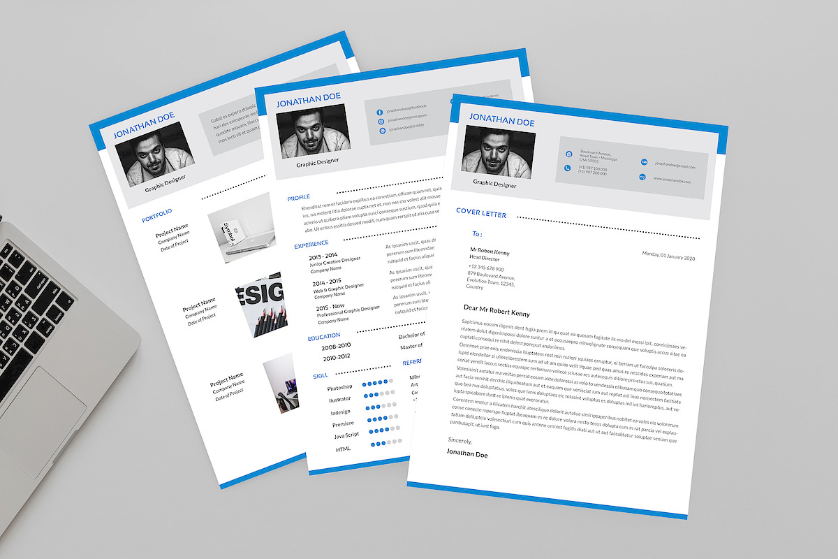 Graphic Designer Resume Designer in Resume Templates - product preview 8