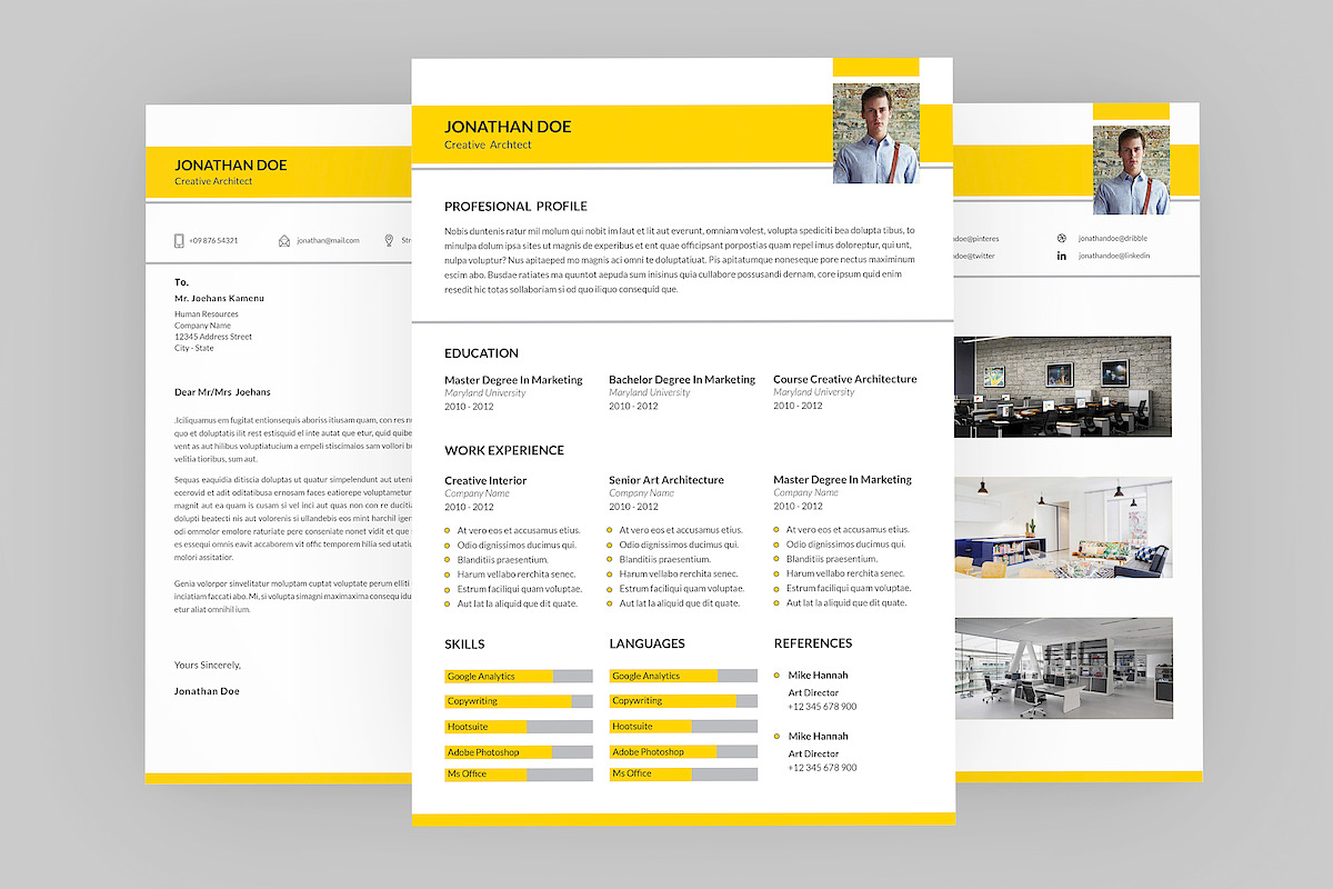 Creative archtect Resume Designer in Resume Templates - product preview 8