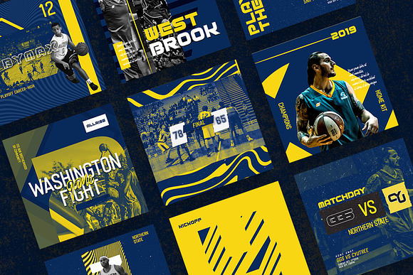 Basketball Instagram Templates in Instagram Templates - product preview 7