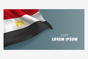 Egypt day greeting card vector
