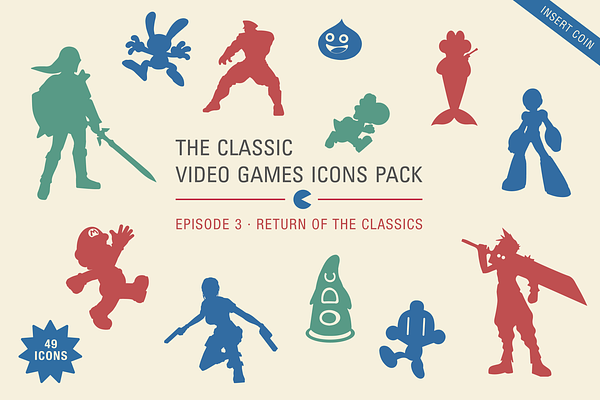 Videogames icons pack 3