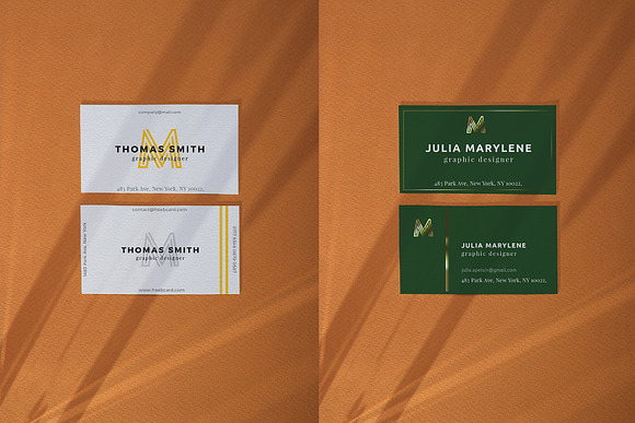 Business Card Shadow Mockups in Branding Mockups - product preview 3
