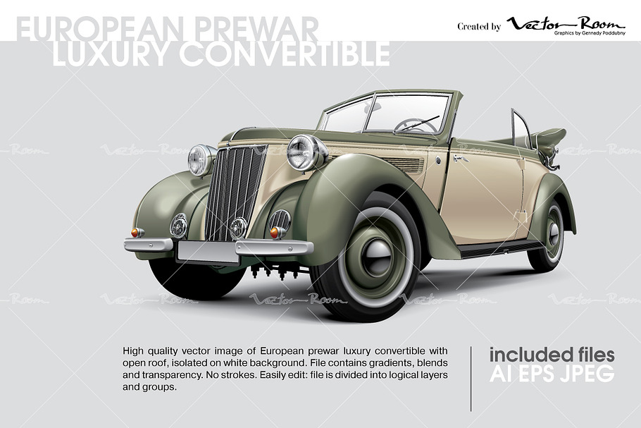European Prewar Luxury Convertible