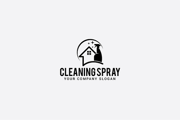 cleaning spray logo in Logo Templates - product preview 1