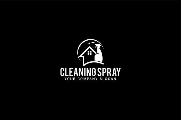 cleaning spray logo in Logo Templates - product preview 2
