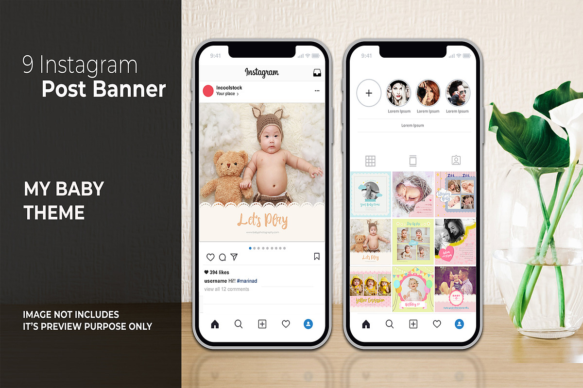 My Baby Instagram Post in Instagram Templates - product preview 8