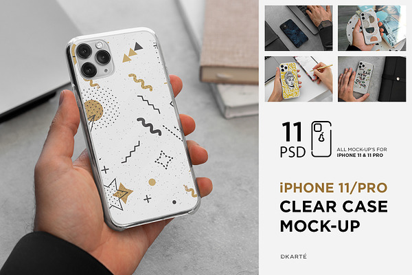iPhone 11/Pro Clear Case Mock-Up