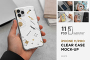 iPhone 11/Pro Clear Case Mock-Up