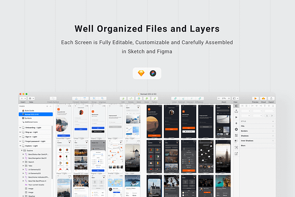 Nomad iOS Design System in UI Kits and Libraries - product preview 6