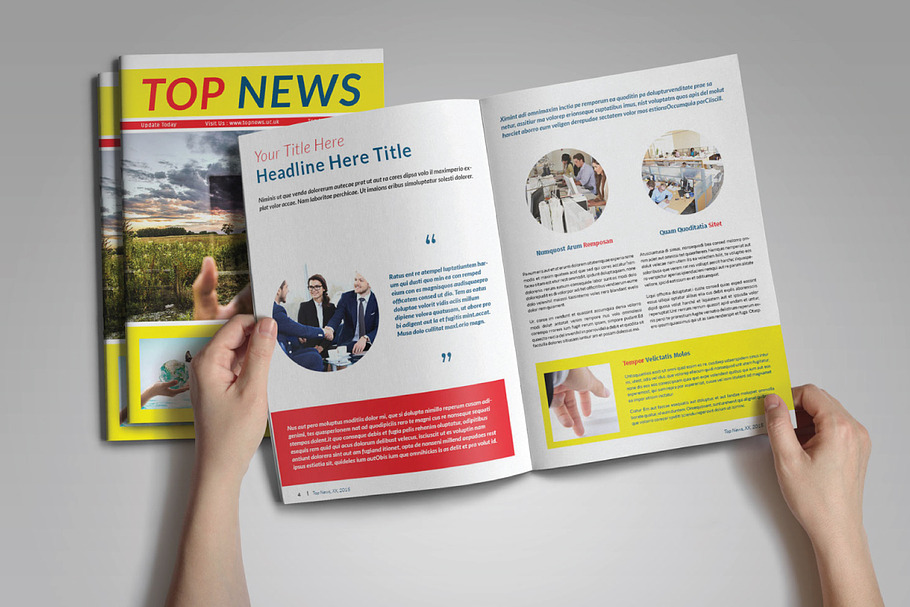 Indesign Newsletter Template in Magazine Templates - product preview 8