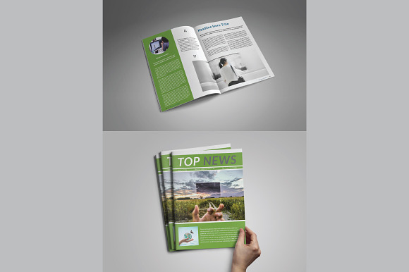 Indesign Newsletter Template in Magazine Templates - product preview 2
