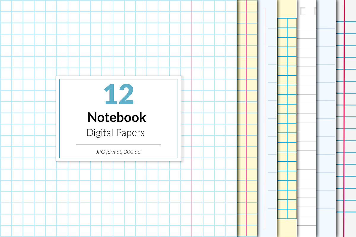 Notebook Digital Paper in Graphics - product preview 8