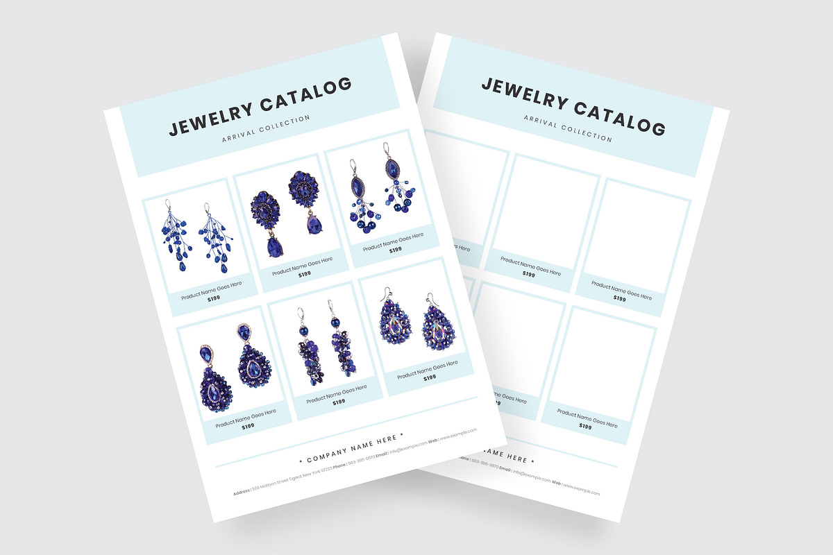 Minimal Jewelry Catalog Template in Stationery Templates - product preview 8