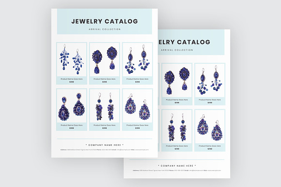 Minimal Jewelry Catalog Template in Stationery Templates - product preview 2