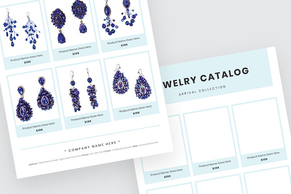 Minimal Jewelry Catalog Template in Stationery Templates - product preview 3