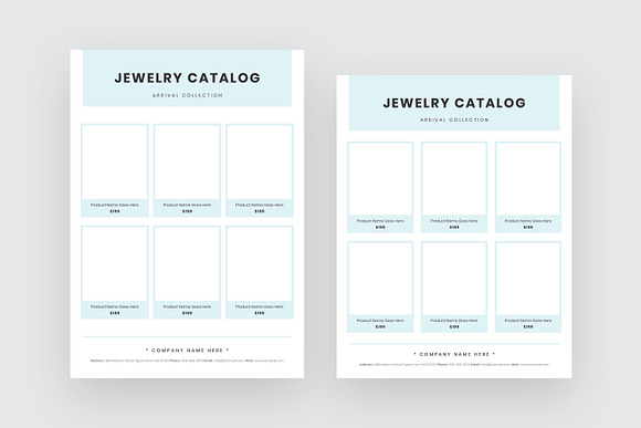Minimal Jewelry Catalog Template in Stationery Templates - product preview 4