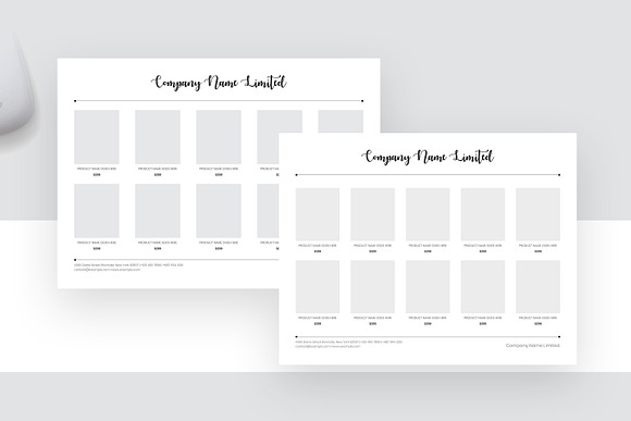 Landscape Line Sheet Template in Stationery Templates - product preview 4