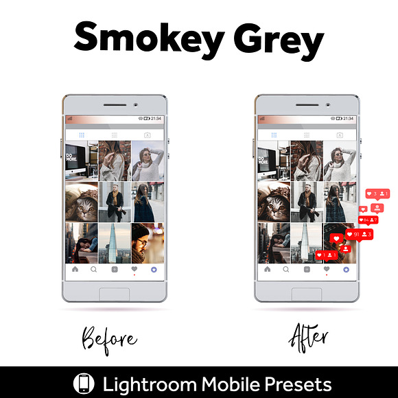 5 Mobile Presets Smokey Grey in Add-Ons - product preview 2