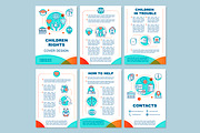 Children rights brochure template