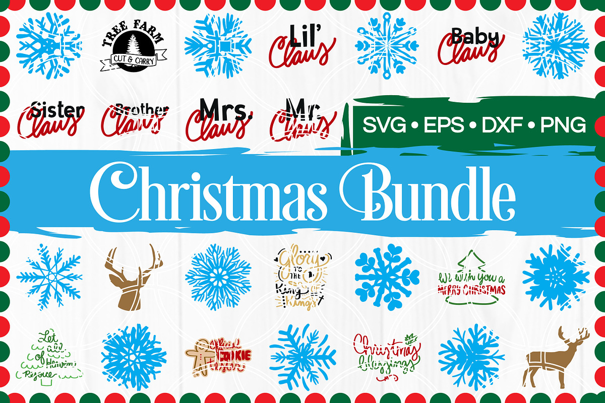 Christmas SVG Bundle for the Holiday in Illustrations - product preview 8