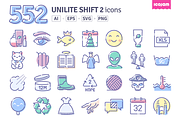 552 Unilite Shift 2 icons