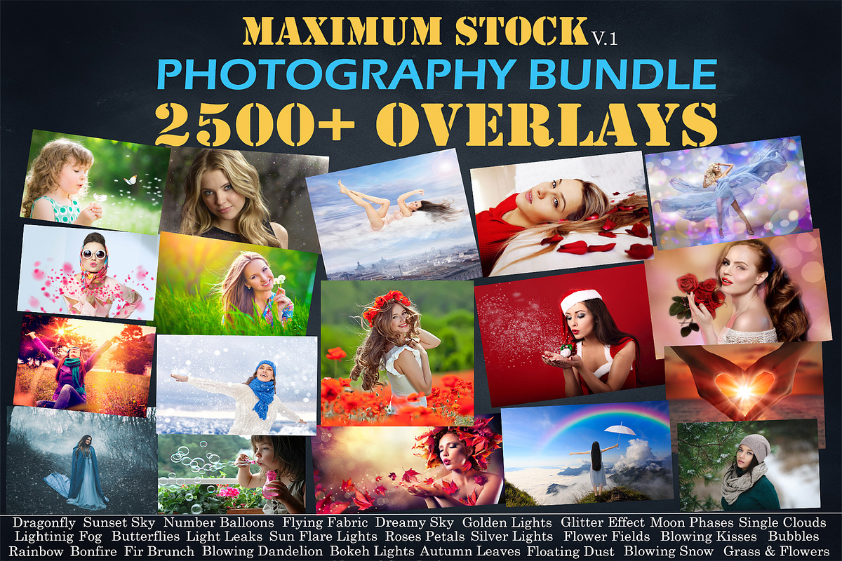 2500+ MEGA Bundle Photo Overlays in Objects - product preview 8