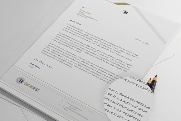 Elegant Letterhead in Stationery Templates - product preview 3