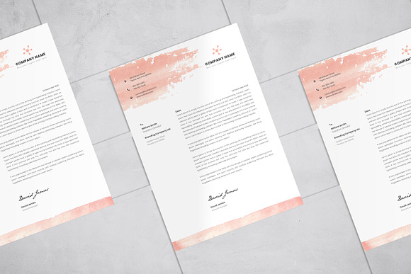 Modern Letterhead in Stationery Templates - product preview 1